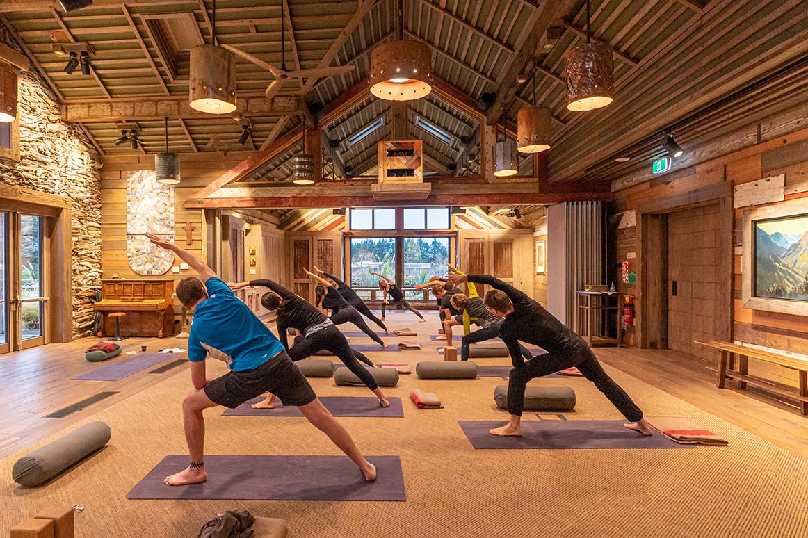 Daily yoga in the Humboldt Room